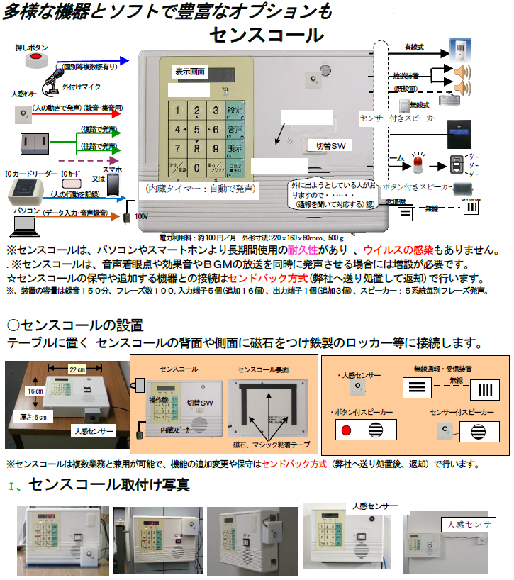 センスコール：気づいて安心ロボ